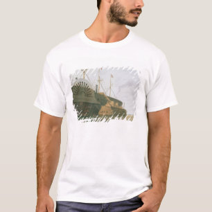 De oude Frigate HMS Agamemnon met haar gewicht. T-shirt