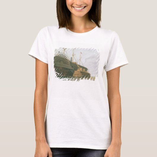 De oude Frigate HMS Agamemnon met haar gewicht. T-shirt (Voorkant)