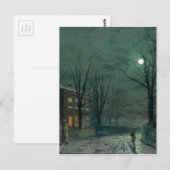 De oude gang onder Moonlight John Atkinson Grimsha Briefkaart (Voorkant / Achterkant)