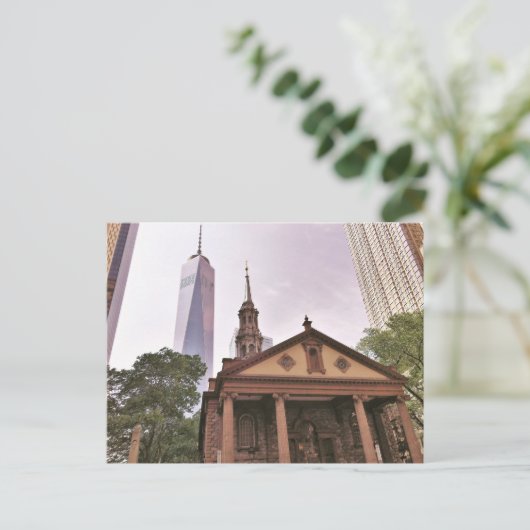 De oude garde. Historisch Sint-Paul's kapel. Briefkaart (Staand voorkant)