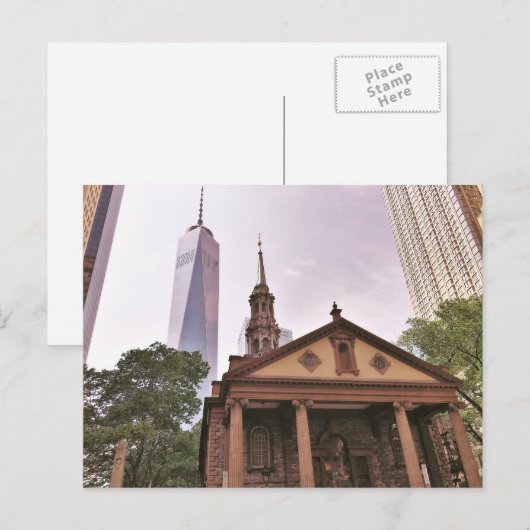 De oude garde. Historisch Sint-Paul's kapel. Briefkaart (Voorkant / Achterkant)