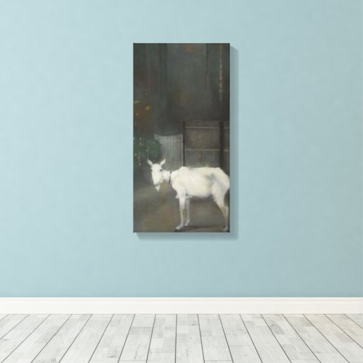 De oude geit (door Jan Mankes) Canvas Afdruk (Insitu (Houten vloer))