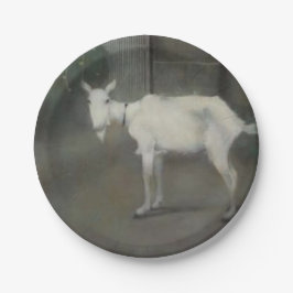 De oude geit (door Jan Mankes) Papieren Bordje