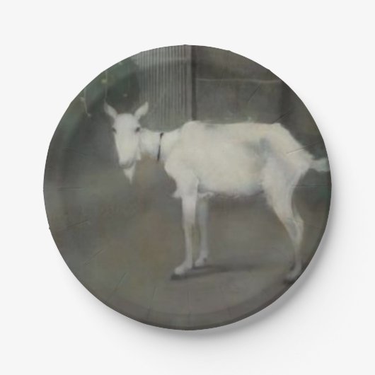 De oude geit (door Jan Mankes) Papieren Bordje (Voorkant)