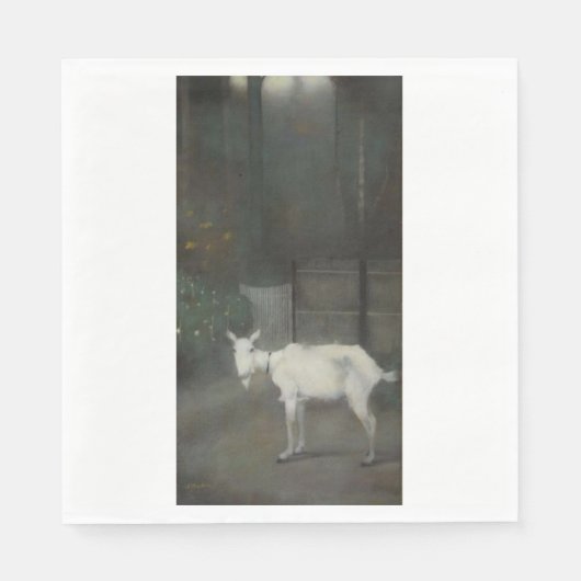 De oude geit (door Jan Mankes) Servet (Voorkant)