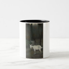 De oude geit (door Jan Mankes) Tweekleurige Koffiemok