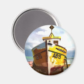 DE OUDE GEVISTE BOOT MAGNEET (Voorkant / Achterkant)