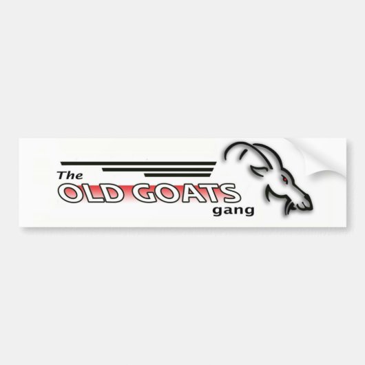De oude Goats Gang Bumpersticker (Voorkant)