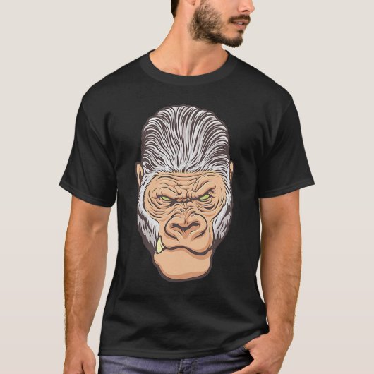 De oude Gorilla is mijn dierlijk. T-shirt (Voorkant)