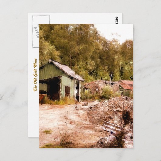 DE OUDE GOUDE MINE BRIEFKAART (Voorkant / Achterkant)