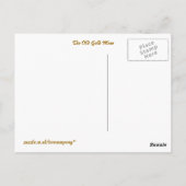 DE OUDE GOUDE MINE BRIEFKAART (Achterkant)