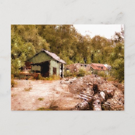 DE OUDE GOUDE MINE BRIEFKAART (Voorkant)