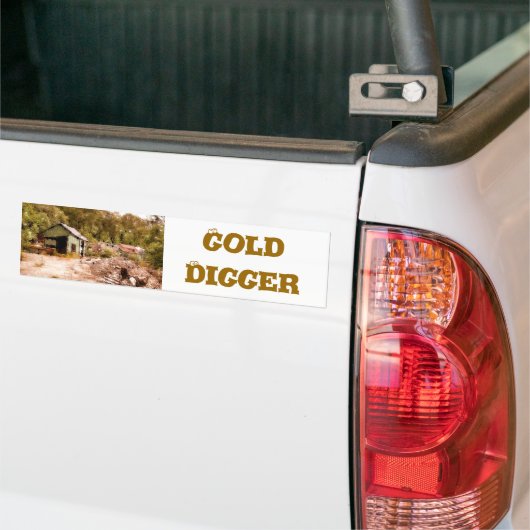 DE OUDE GOUDE MINE BUMPERSTICKER (Op Truck)