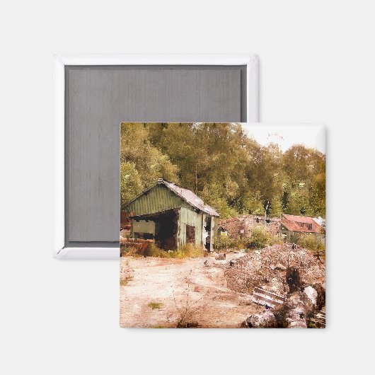 DE OUDE GOUDE MINE MAGNEET (Voorkant / Achterkant)