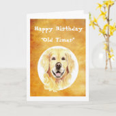 De oude Gouden Jaren van de Verjaardag van de Kaart (Gele Bloem)