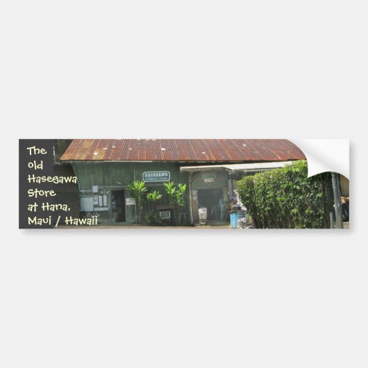 De oude Hasegawa-winkel Bumpersticker (Voorkant)