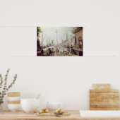 De oude haven Antwerpen Poster (Keuken)
