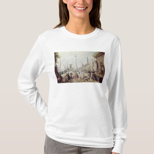De Oude haven van Antwerpen T-shirt (Voorkant)