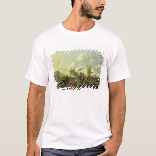 De oude haven van Genua T-shirt (Voorkant)