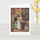 De oude Heks die het haar van Gerda met gouden c Kaart (Gele Bloem)