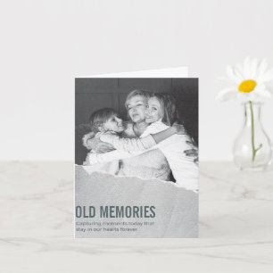 De Oude Herinneringen 2027 Familie Foto Wenskaart Kaart