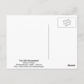 De oude Homestead Briefkaart (Achterkant)
