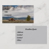 De oude Homestead - Gepersonaliseerd Visitekaartje (Voorkant / Achterkant)