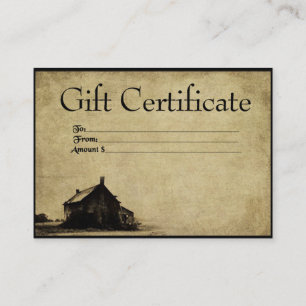 De oude Homestead - Prim Cards van het Certificaat