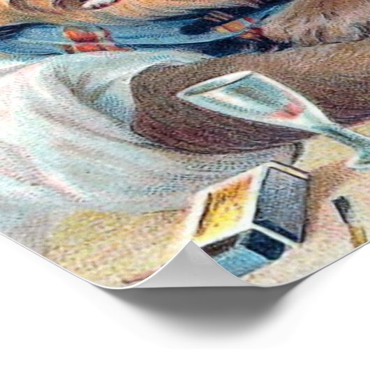 "De oude  hond" Poster (Hoek)