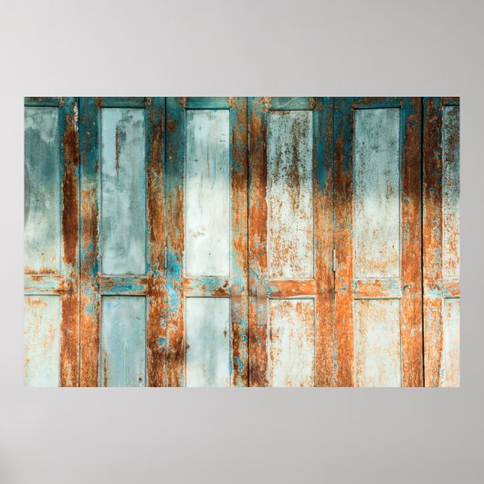 de oude houten deuren achtergrondse antiek,archite poster (Voorkant)