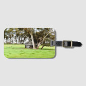 De oude houten hut bagagelabel (Voorkant (horizontaal))