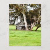 De oude houten hut briefkaart (Voorkant)