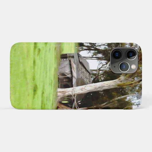 De oude houten hut Case-Mate iPhone case (Achterkant (horizontaal))
