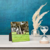 De oude houten hut fotoplaat (Insitu)