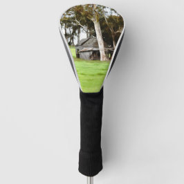 De oude houten hut golfheadcover