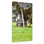 De oude houten hut klembord (Rechts)