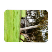 De oude houten hut magneet (Horizontaal)