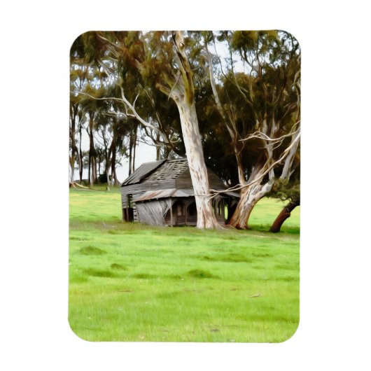 De oude houten hut magneet (Verticaal)