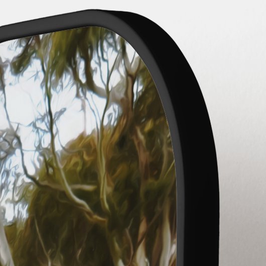 De oude houten hut pickleball paddle (Links Detail)