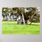 De oude houten hut poster (Voorkant)