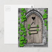 De oude Houten Magische Fee die van de Fantasie Briefkaart (Voorkant / Achterkant)