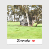 De oude houten Sticker (Vel)