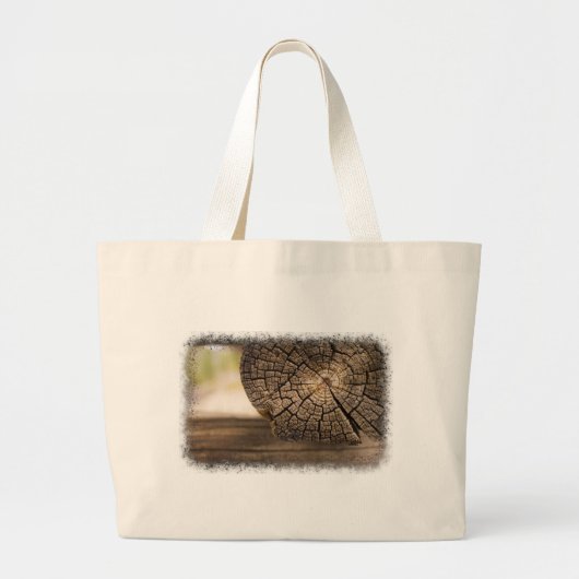 De oude Houten Texturen van de Cabine Grote Tote Bag (Voorkant)