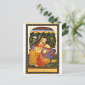 De oude Indiase Mughal Princess Briefkaart (Staand voorkant)