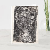 De Oude, inkttekening Kaart (Voorkant)