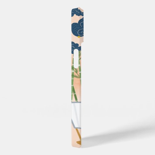 De oude Japanse iPhone 14 Hoesje (Achterkant / Rechts)