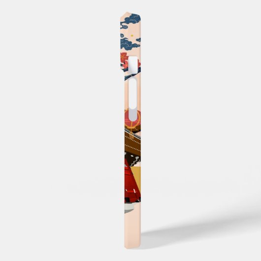 De oude Japanse iPhone 14 Hoesje (Achterkant / Links)