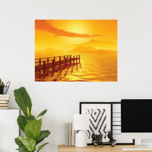 De Oude Jetty Poster (Thuiskantoor)
