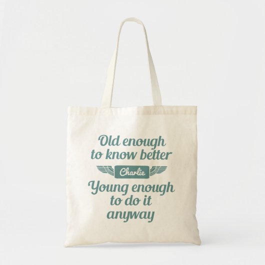 De "oude & Jonge" canvas tassen van de douanenaam (Voorkant)