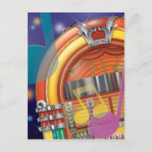 De oude jukebox briefkaart (Voorkant)